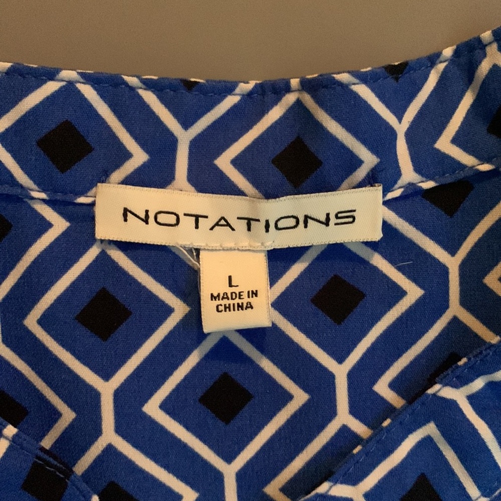 Notations Sleeveless Patterned Blouse - image 7